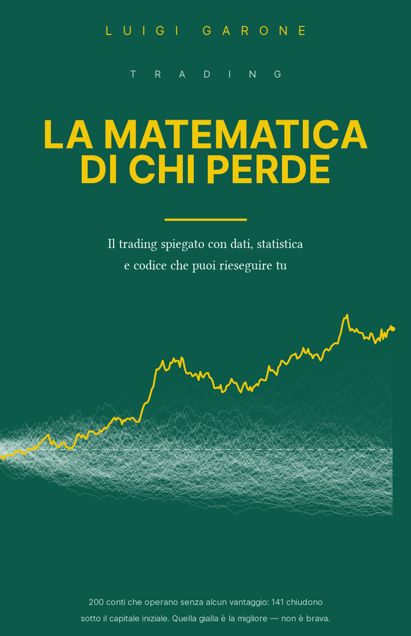 Copertina del primo volume della collana, «La matematica di chi perde».